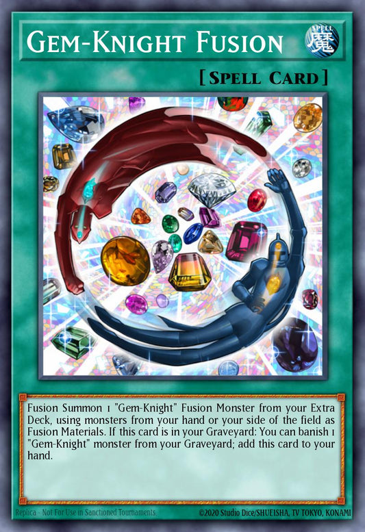 (160) YuGiOh TCG BLMM: Battles of Legend: Monster Mayhem Single: Gem-Knight Fusion (V.1 - Secret Rare)  Secret Rare