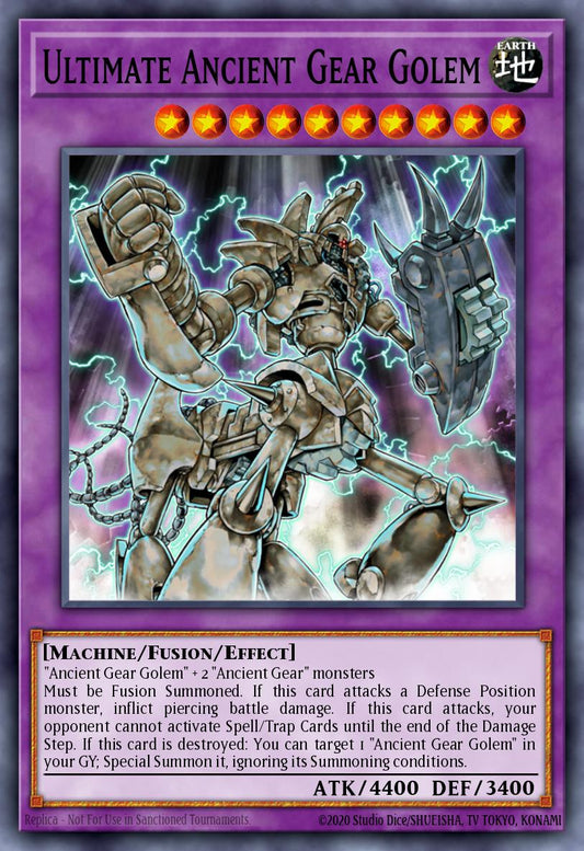 (043) YuGiOh TCG LODT: Light of Destruction Single: Ultimate Ancient Gear Golem (V.1 - Ultra Rare)  Ultra Rare