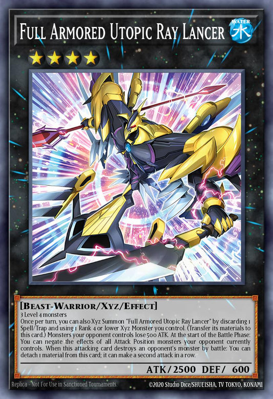 (003) YuGiOh TCG BLTR: Battles of Legend: Terminal Revenge Single: Full Armored Utopic Ray Lancer  Secret Rare