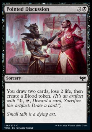 (126) Magic The Gathering Innistrad: Crimson Vow Single: Pointed Discussion Holo Common