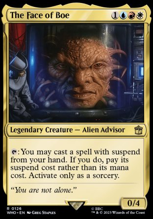 (126) Magic The Gathering Universes Beyond: Doctor Who Single: The Face of Boe Holo Rare