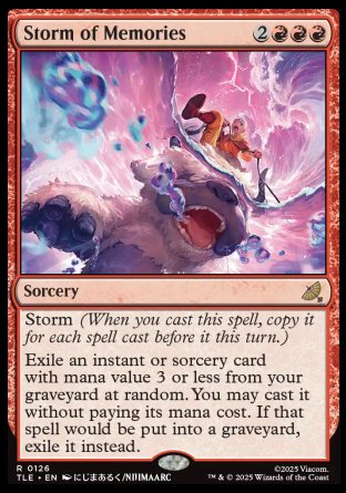 (126) Magic The Gathering Magic: The Gathering | Avatar: The Last Airbender: Eternal Single: Storm of Memories (V.1)  Rare