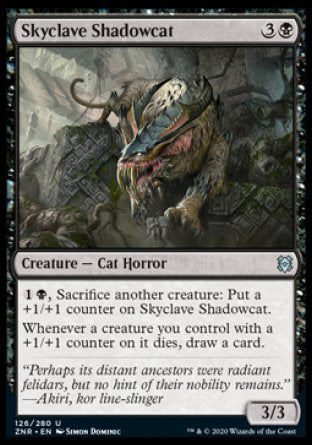 (126/280) Magic The Gathering Zendikar Rising Single: Skyclave Shadowcat Holo Uncommon