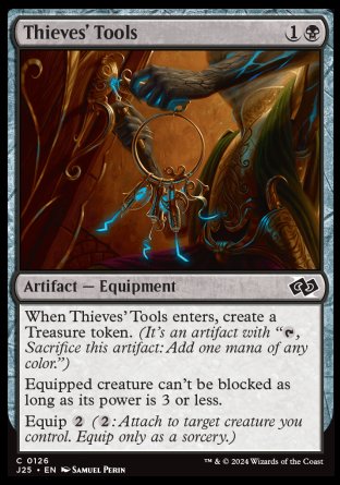 (126) Magic The Gathering Foundations Jumpstart Single: Thieves' Tools  Common