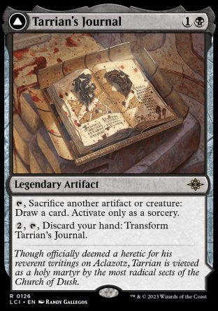 (126) Magic The Gathering The Lost Caverns of Ixalan Single: Tarrian's Journal // The Tomb of Aclazotz Holo Rare