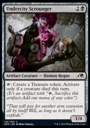 (126) Magic The Gathering Kamigawa: Neon Dynasty Single: Undercity Scrounger  Common