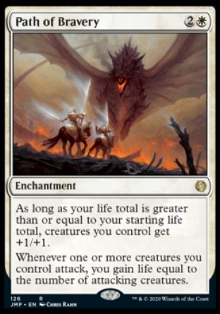 (126) Magic The Gathering Jumpstart Single: Path of Bravery  Rare