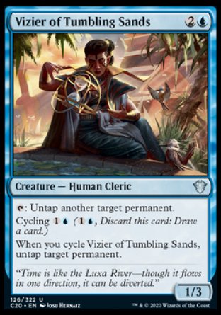 (126/322) Magic The Gathering Commander: Ikoria Single: Vizier of Tumbling Sands  Uncommon