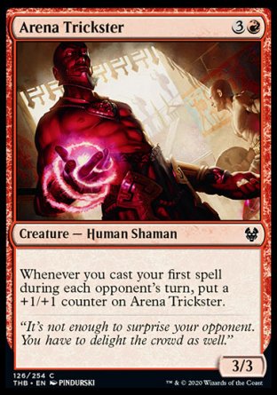 (126/254) Magic The Gathering Theros Beyond Death Single: Arena Trickster  Common
