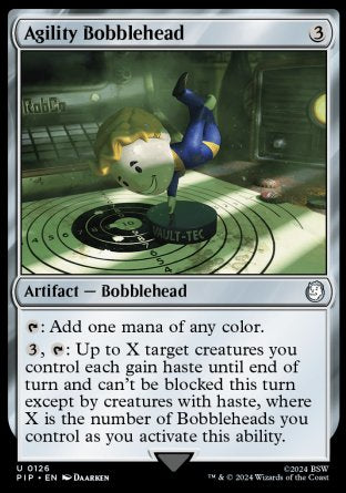 (126) Magic The Gathering Universes Beyond: Fallout Single: Agility Bobblehead  Holo Uncommon