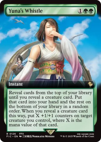 (126) Magic The Gathering Commander: Magic: The Gathering - FINAL FANTASY: Extras Single: Yuna's Whistle Holo Rare
