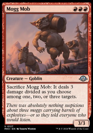(127) Magic The Gathering Modern Horizons 3 Single: Mogg Mob  Uncommon