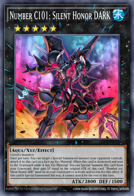 (218) YuGiOh TCG MP14: 2014 Mega-Tins Mega-Pack Single: Number C101: Silent Honor DARK  Ultra Rare
