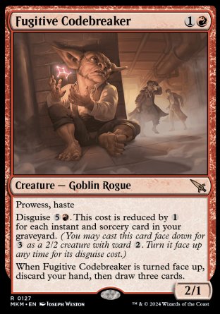 (127) Magic The Gathering Murders at Karlov Manor Single: Fugitive Codebreaker Holo Rare