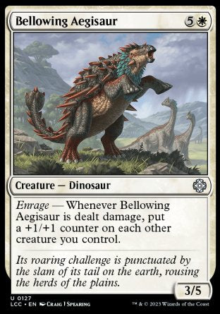 (127) Magic The Gathering Commander: The Lost Caverns of Ixalan Single: Bellowing Aegisaur  Uncommon