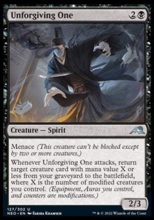 (127) Magic The Gathering Kamigawa: Neon Dynasty Single: Unforgiving One Holo Uncommon