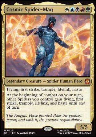 (127) Magic The Gathering Magic: The Gathering | Marvel's Spider-Man Single: Cosmic Spider-Man Holo Mythic