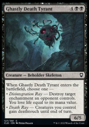 (127) Magic The Gathering Commander Legends: Battle for Baldur's Gate Single: Ghastly Death Tyrant  Common