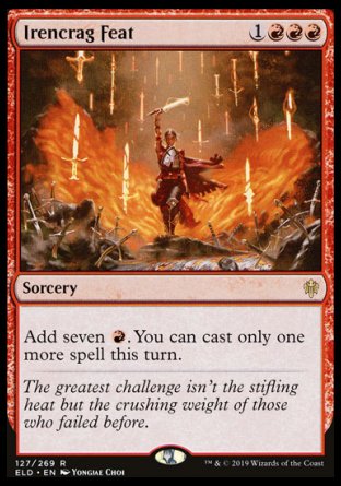 (127/269) Magic The Gathering Throne of Eldraine Single: Irencrag Feat  Rare