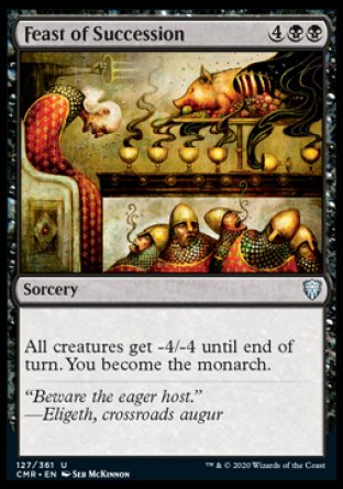 (127/361) Magic The Gathering Commander Legends Single: Feast of Succession Holo Uncommon