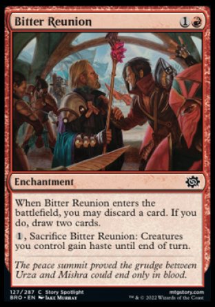 (127) Magic The Gathering The Brothers' War Single: Bitter Reunion Holo Common