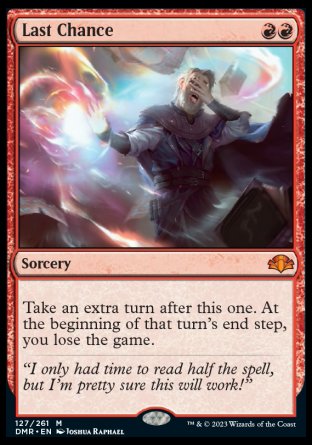 (127) Magic The Gathering Dominaria Remastered Single: Last Chance Holo Mythic