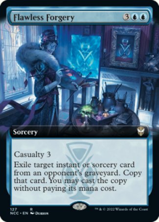 (127) Magic The Gathering Commander: Streets of New Capenna: Extras Single: Flawless Forgery  Rare