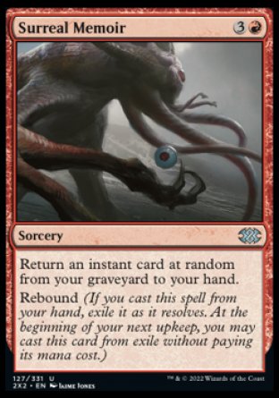 (127) Magic The Gathering Double Masters 2022 Single: Surreal Memoir Holo Uncommon