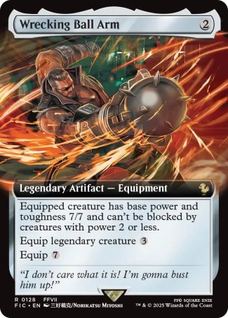 (128) Magic The Gathering Commander: Magic: The Gathering - FINAL FANTASY: Extras Single: Wrecking Ball Arm  Rare