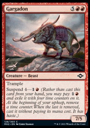 (128) Magic The Gathering Modern Horizons 2 Single: Gargadon Holo Common