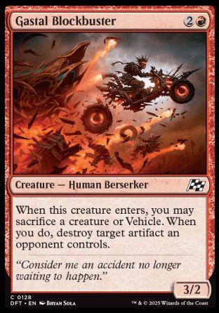 (128) Magic The Gathering Aetherdrift Single: Gastal Blockbuster  Common