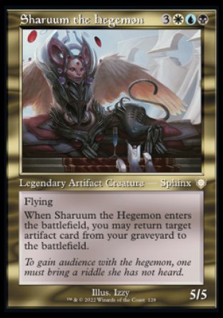 (128) Magic The Gathering Commander: The Brothers' War Single: Sharuum the Hegemon  Rare