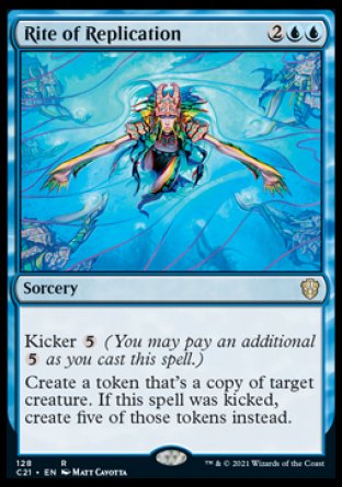 (128) Magic The Gathering Commander: Strixhaven Single: Rite of Replication  Rare