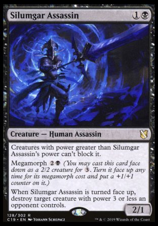 (128) Magic The Gathering Commander 2019 Single: Silumgar Assassin Holo Rare