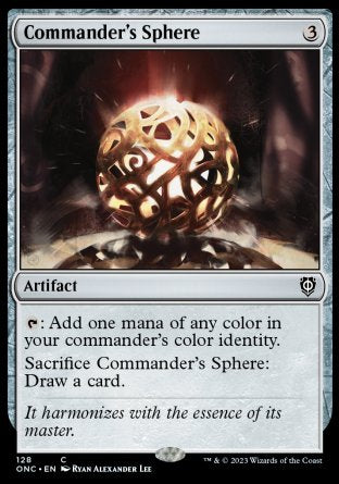 (128) Magic The Gathering Commander: Phyrexia: All Will Be One Single: Commander's Sphere  Common