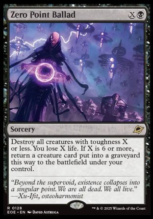 (128) Magic The Gathering Edge of Eternities: Promos Single: Zero Point Ballad (V.2) Holo Rare