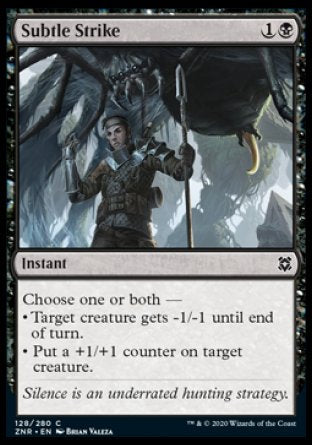 (128/280) Magic The Gathering Zendikar Rising Single: Subtle Strike Holo Common