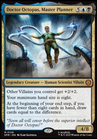 (128) Magic The Gathering Magic: The Gathering | Marvel's Spider-Man: Promos Single: Doctor Octopus, Master Planner Holo Mythic