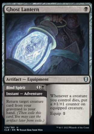 (128) Magic The Gathering Commander Legends: Battle for Baldur's Gate Single: Ghost Lantern // Bind Spirit  Uncommon