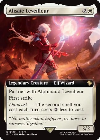 (129) Magic The Gathering Commander: Magic: The Gathering - FINAL FANTASY: Extras Single: Alisaie Leveilleur Holo Rare