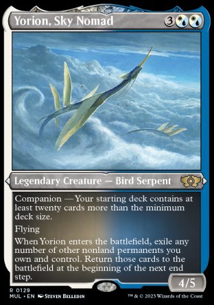 (129) Magic The Gathering Multiverse Legends Single: Yorion, Sky Nomad (V.2) Holo Rare
