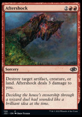 (129) Magic The Gathering Jumpstart 2022 Single: Aftershock  Common