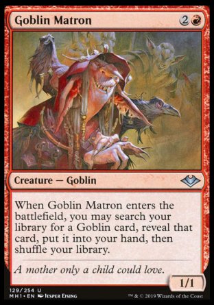 (129/254) Magic The Gathering Modern Horizons Single: Goblin Matron  Uncommon