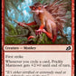 (129/274) Magic The Gathering Ikoria: Lair of Behemoths Single: Prickly Marmoset Holo Common