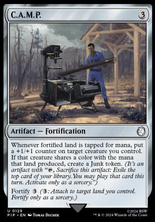 (129) Magic The Gathering Universes Beyond: Fallout Single: C.A.M.P.  Uncommon