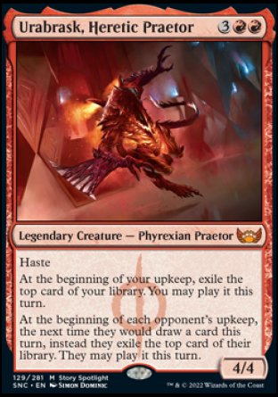 (129) Magic The Gathering Streets of New Capenna Single: Urabrask, Heretic Praetor  Mythic