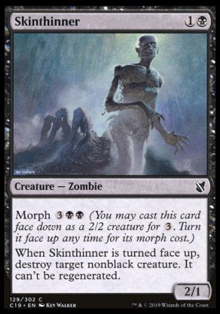 (129) Magic The Gathering Commander 2019 Single: Skinthinner  Common
