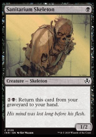 (129) Magic The Gathering Innistrad Remastered Single: Sanitarium Skeleton  Common