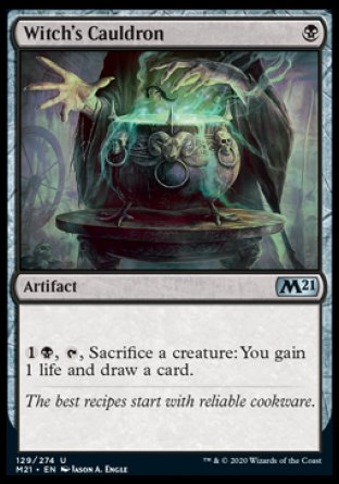 (129) Magic The Gathering Core 2021 Single: Witch's Cauldron  Uncommon