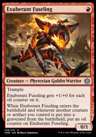 (129) Magic The Gathering Phyrexia: All Will Be One Single: Exuberant Fuseling Holo Uncommon